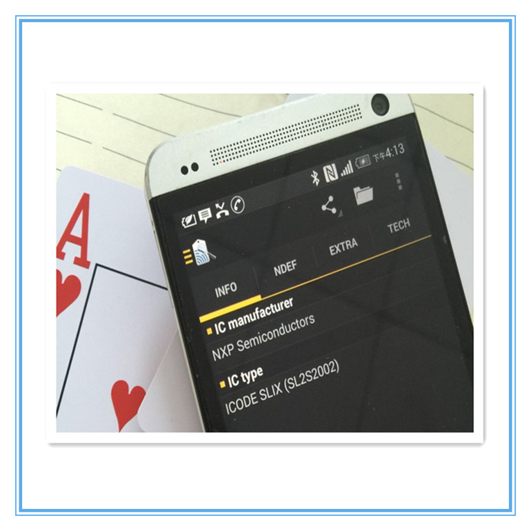 NFC poker, RFID pocker card  RFID Playing Cards it new products for Casino Equipment.